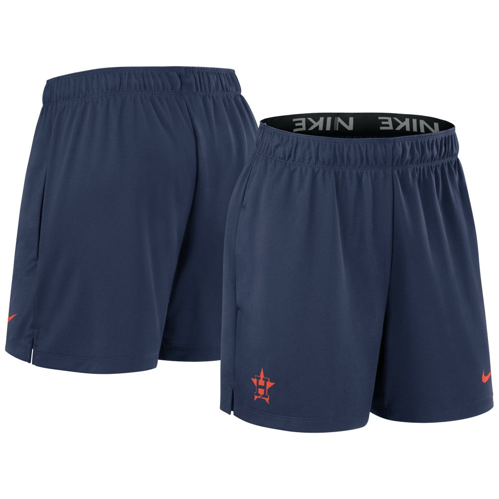 Navy Houston Astros Nike Women's Authentic Collection Knit Shorts