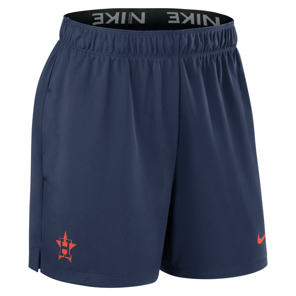 Navy Houston Astros Nike Women's Authentic Collection Knit Shorts