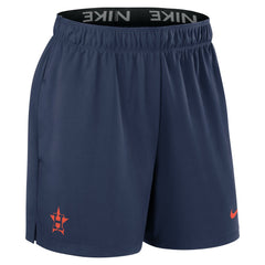 Navy Houston Astros Nike Women's Authentic Collection Knit Shorts
