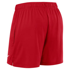 Red Los Angeles Angels Nike Women's Authentic Collection Knit Shorts