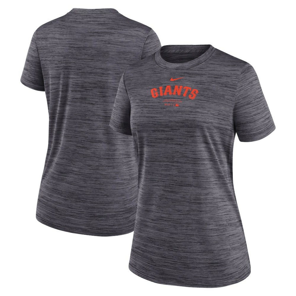 Black San Francisco Giants Nike Women's Authentic Collection Velocity Performance T-Shirt