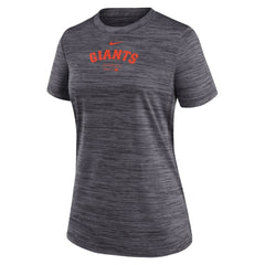 Black San Francisco Giants Nike Women's Authentic Collection Velocity Performance T-Shirt
