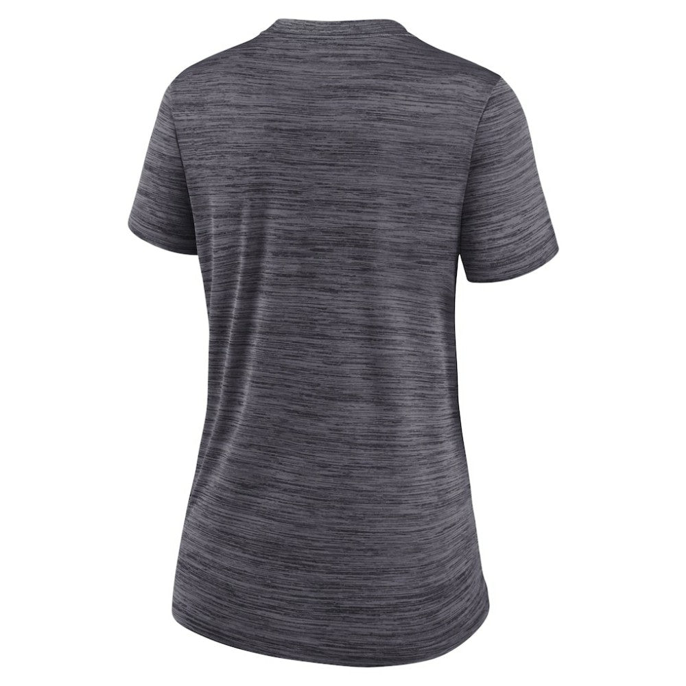 Black Miami Marlins Nike Women's Authentic Collection Velocity Performance T-Shirt