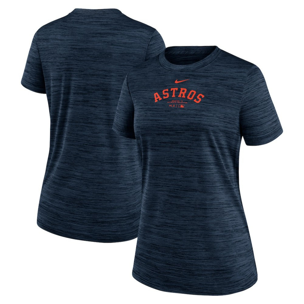 Navy Houston Astros Nike Women's Authentic Collection Velocity Performance T-Shirt
