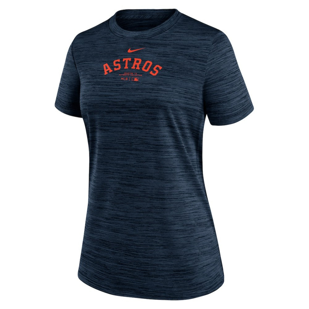 Navy Houston Astros Nike Women's Authentic Collection Velocity Performance T-Shirt