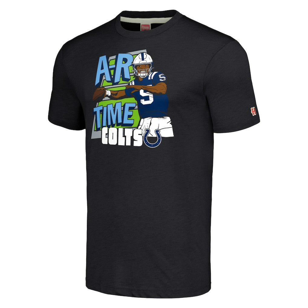 Anthony Richardson Sr.  Homage Unisex Caricature Player Tri-Blend T-Shirt - Indianapolis Colts T-shirts