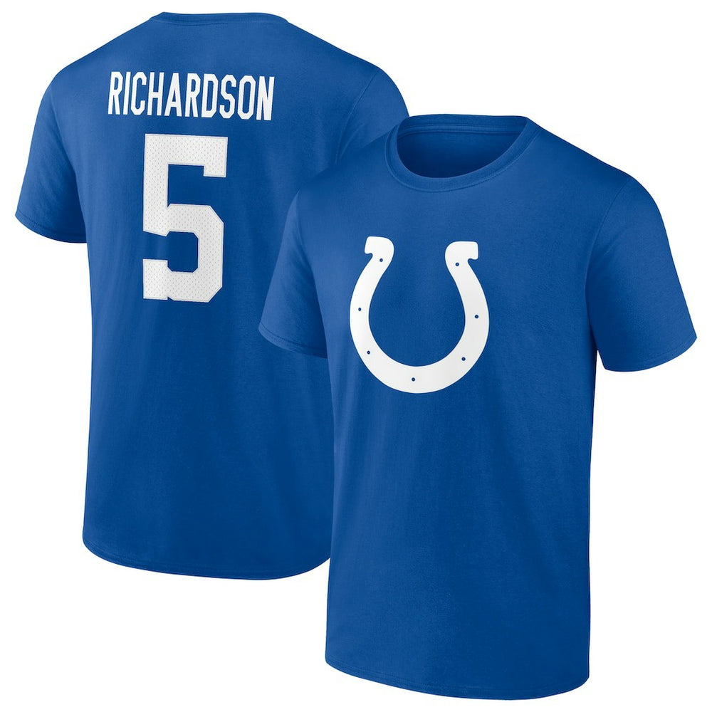 Anthony Richardson  Icon Name & Number T-Shirt - Indianapolis Colts T-shirts