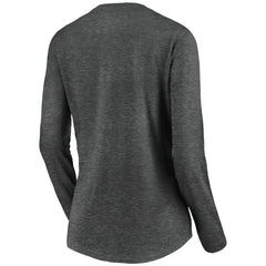NHL Vegas Golden Knights Women's Primary Logo V-Neck Long Sleeve T-Shirt