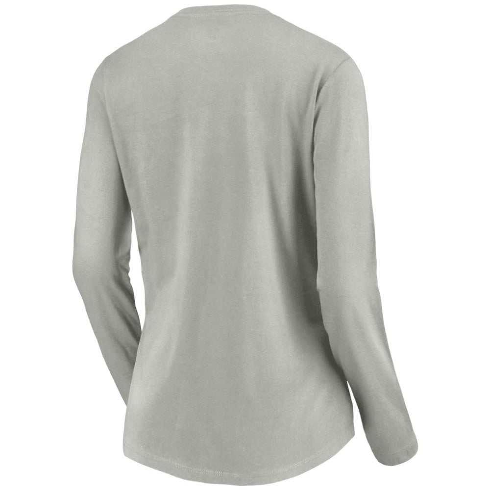 NHL Vegas Golden Knights Women's Primary Logo V-Neck Long Sleeve T-Shirt