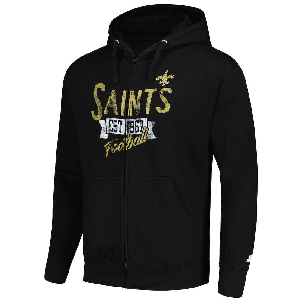 Starter Domestic Post Season Full-Zip Hoodie - New Orleans Saints Hoodies