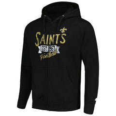 Starter Domestic Post Season Full-Zip Hoodie - New Orleans Saints Hoodies