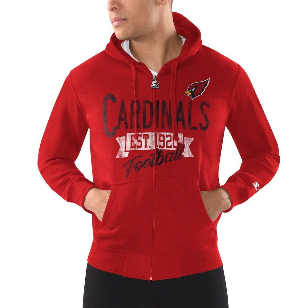 Starter Domestic Post Season Full-Zip Hoodie - Arizona Cardinals Hoodies