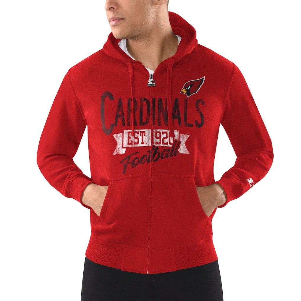 Starter Domestic Post Season Full-Zip Hoodie - Arizona Cardinals Hoodies
