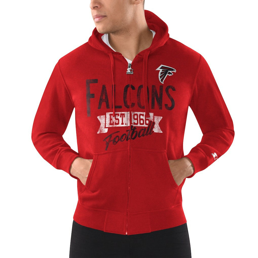 Starter Domestic Post Season Full-Zip Hoodie - Atlanta Falcons Hoodies