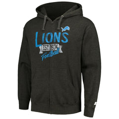 Starter Domestic Post Season Full-Zip Hoodie - Detroit Lions Hoodies