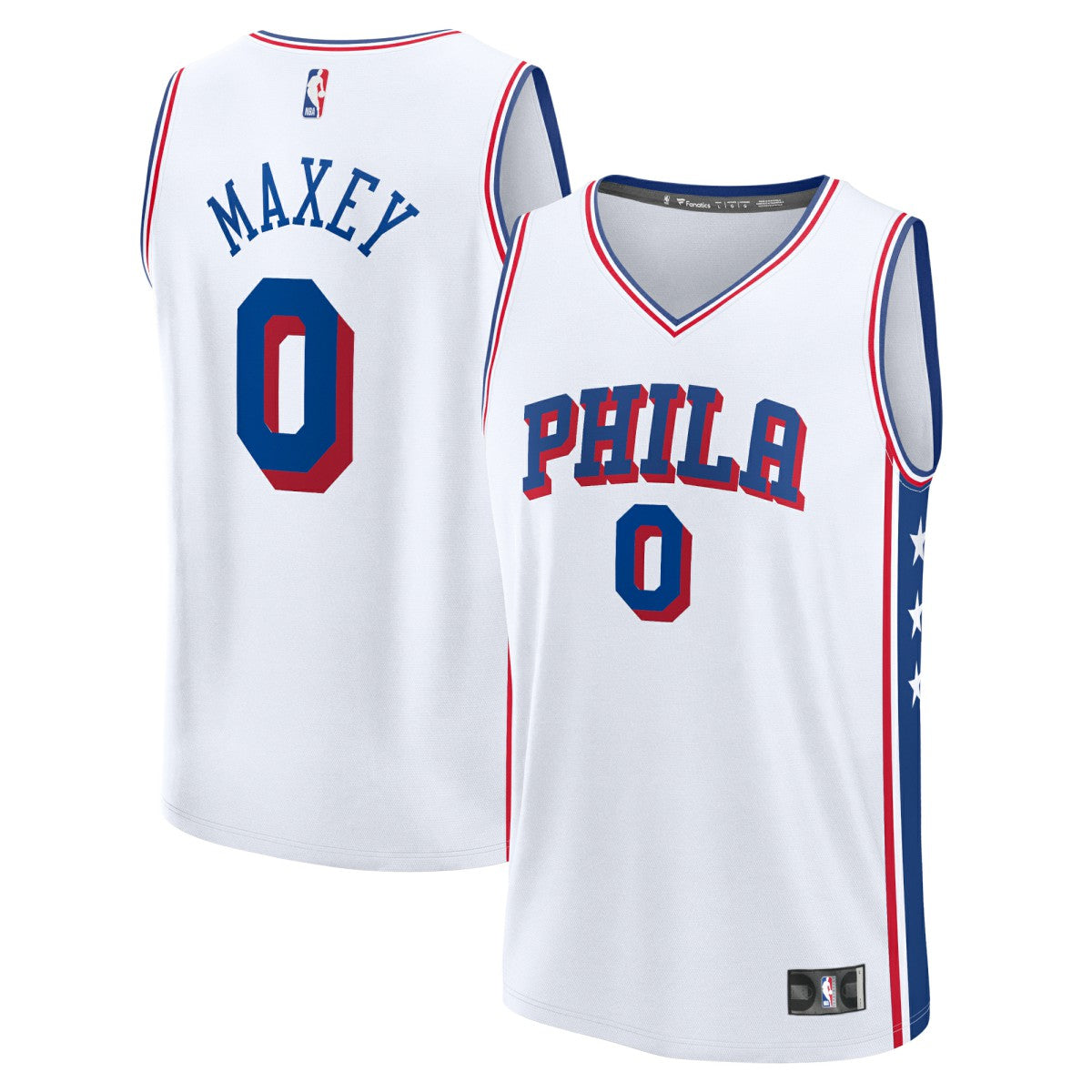 Fanatics Tyrese Maxey Philadelphia 76ers Fast Break Replica Player Jersey