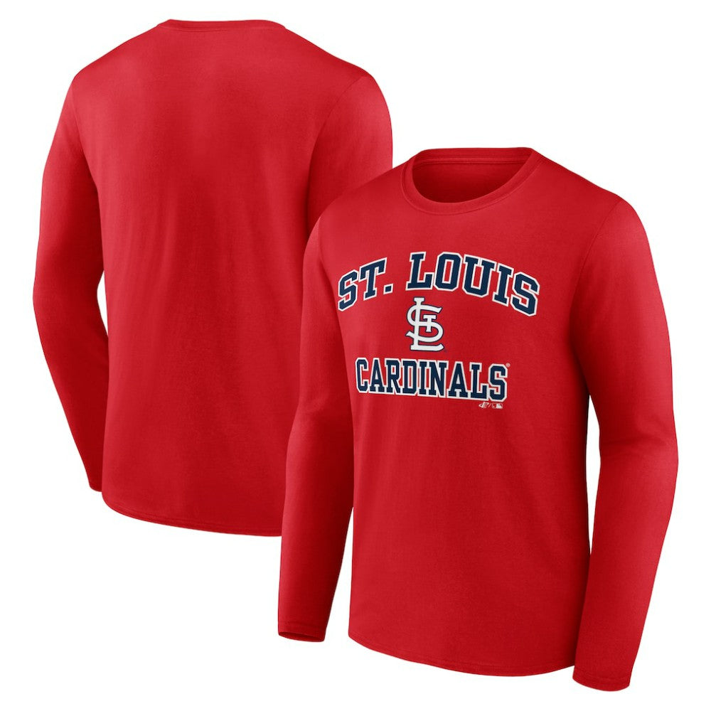 Red St. Louis Cardinals Logo Athletic Heart & Soul Long Sleeve T-Shirt