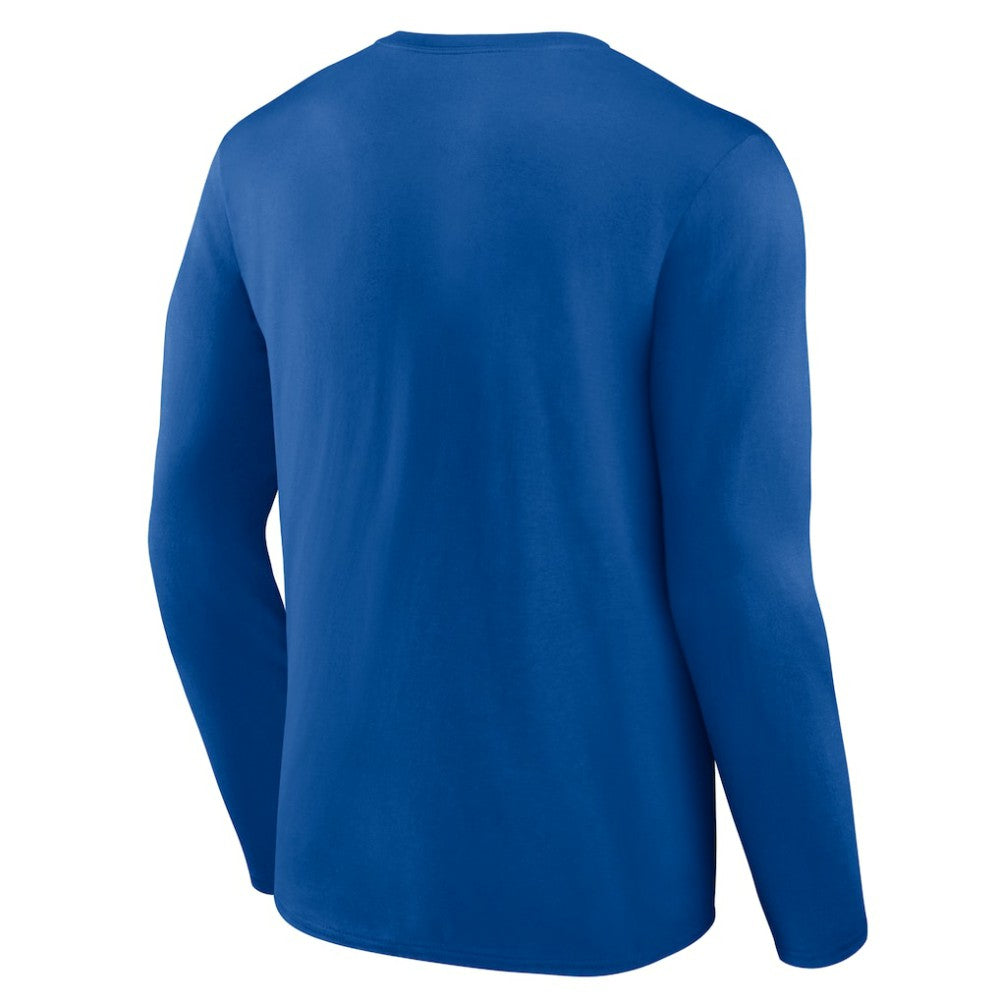 Royal Los Angeles Dodgers Logo Athletic Heart & Soul Long Sleeve T-Shirt