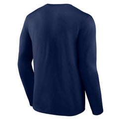 Navy Los Angeles Angels Logo Athletic Heart & Soul Long Sleeve T-Shirt