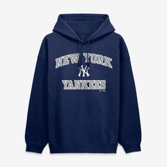 Navy New York Yankees Logo Athletic Heart & Soul Hoodie