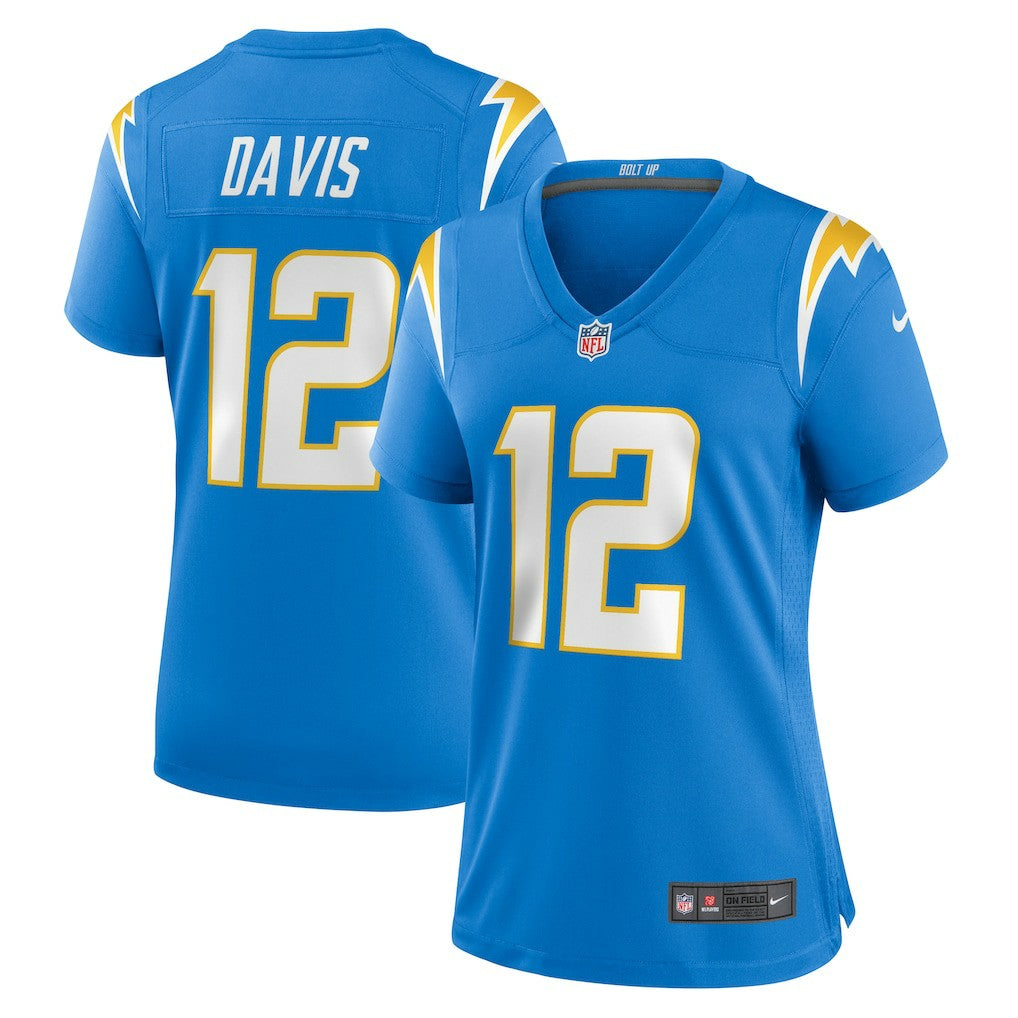 Derius Davis  Women's Team Game Jersey - Los Angeles Chargers Jerseys