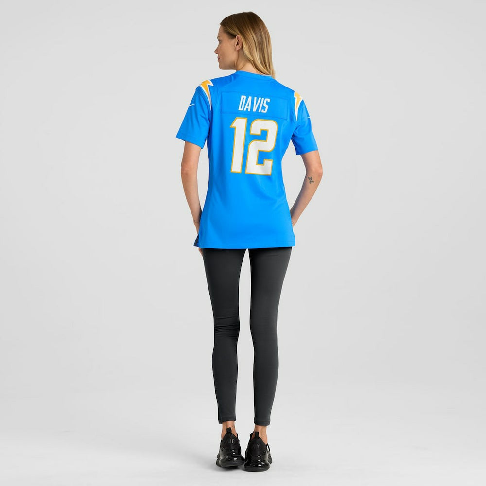Derius Davis  Women's Team Game Jersey - Los Angeles Chargers Jerseys