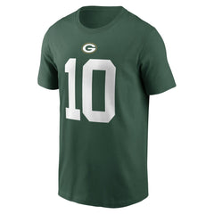 Jordan Love  Player Name & Number T-Shirt - Green Bay Packers T-shirts