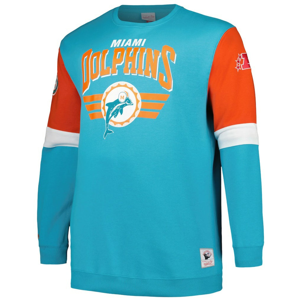 Big & Tall Fleece Pullover Sweatshirt - Miami Dolphins Pullover