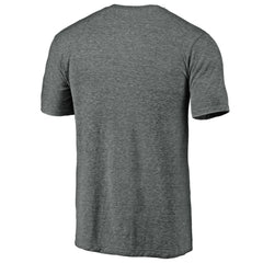 Heather Gray Chicago Cubs Official Logo Tri-Blend T-Shirt
