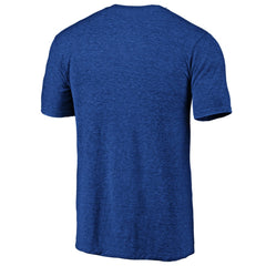 Heather Royal Milwaukee Brewers Official Logo Tri-Blend T-Shirt