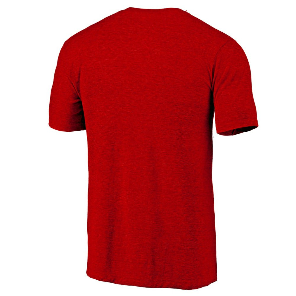Heather Red St. Louis Cardinals Official Logo Tri-Blend T-Shirt