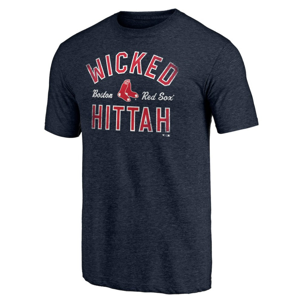 Heather Navy Boston Red Sox Hometown Collection Wicked Hittah Tri-Blend T-Shirt
