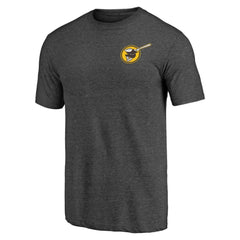 Heather Charcoal San Diego Padres Hometown Collection Swing Away Tri-Blend T-Shirt