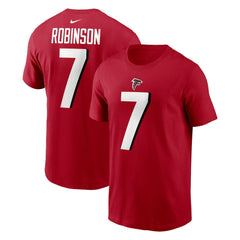 Bijan Robinson  Player Name & Number T-Shirt - Atlanta Falcons T-shirts