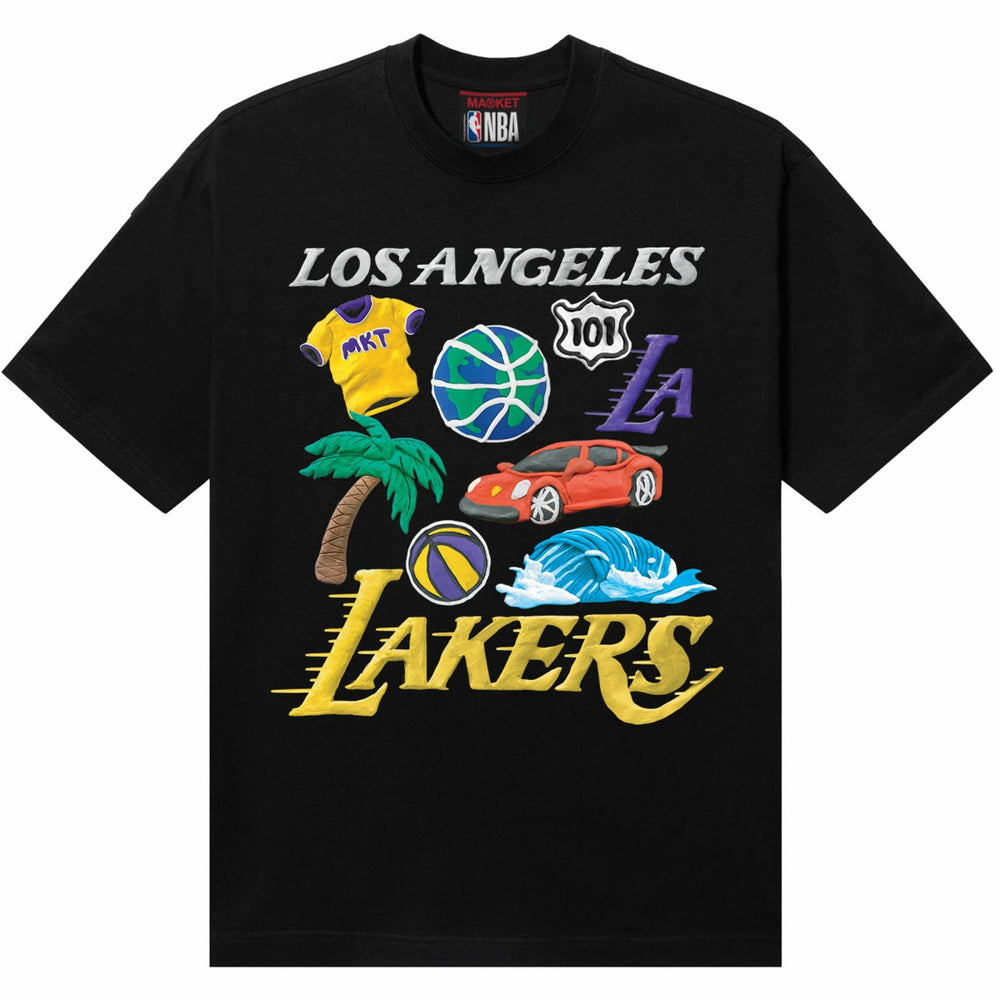 Los Angeles Lakers NBA x MARKET Unisex Claymation T-Shirt