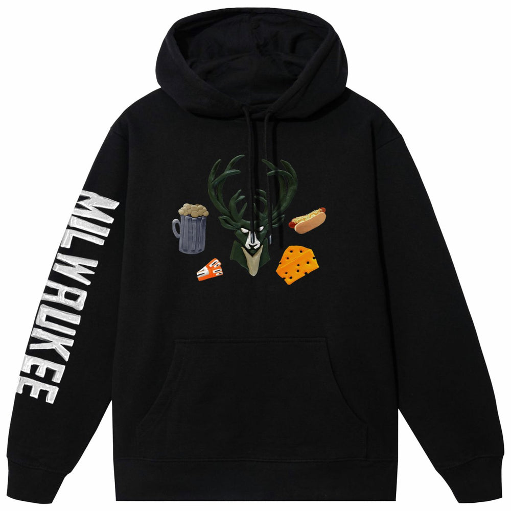 Milwaukee Bucks NBA x MARKET Unisex Claymation Pullover Hoodie