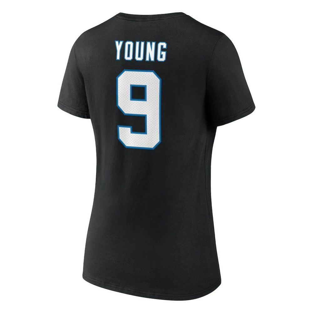 Bryce Young  Women's Icon Name & Number V-Neck T-Shirt - Carolina Panthers T-shirts