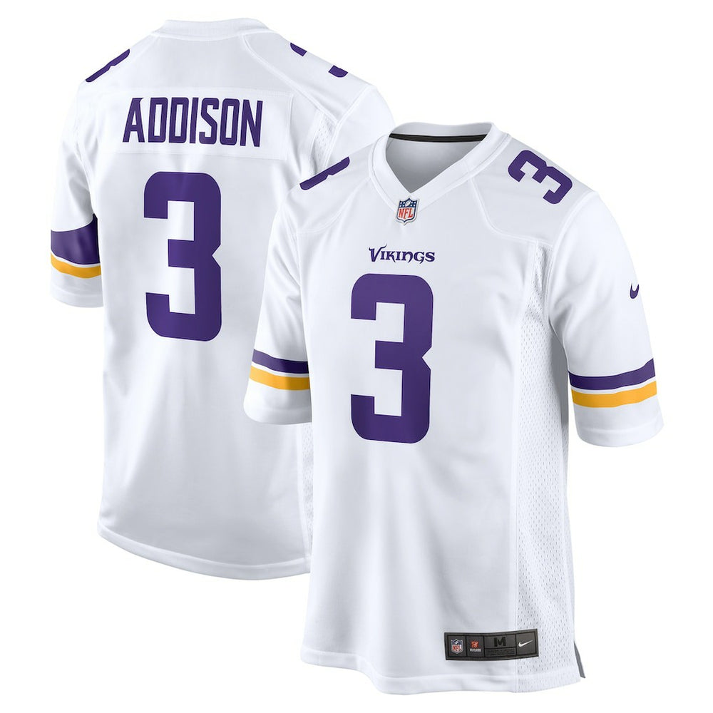 Jordan Addison  Away Game Jersey - Minnesota Vikings Jerseys