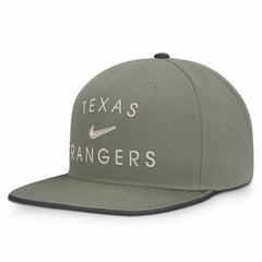 Olive Texas Rangers Nike Pro Dri-FIT Snapback Hat