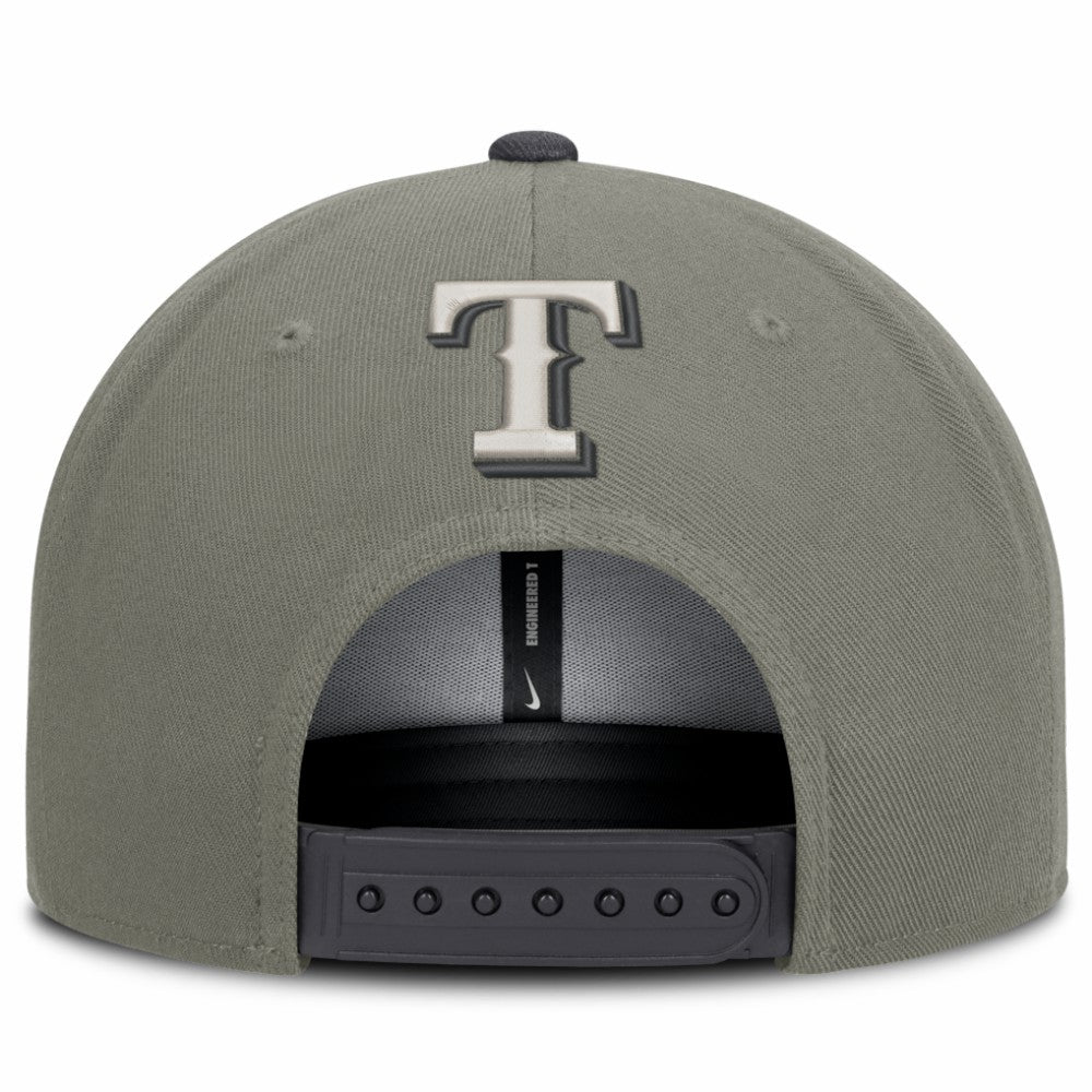 Olive Texas Rangers Nike Pro Dri-FIT Snapback Hat