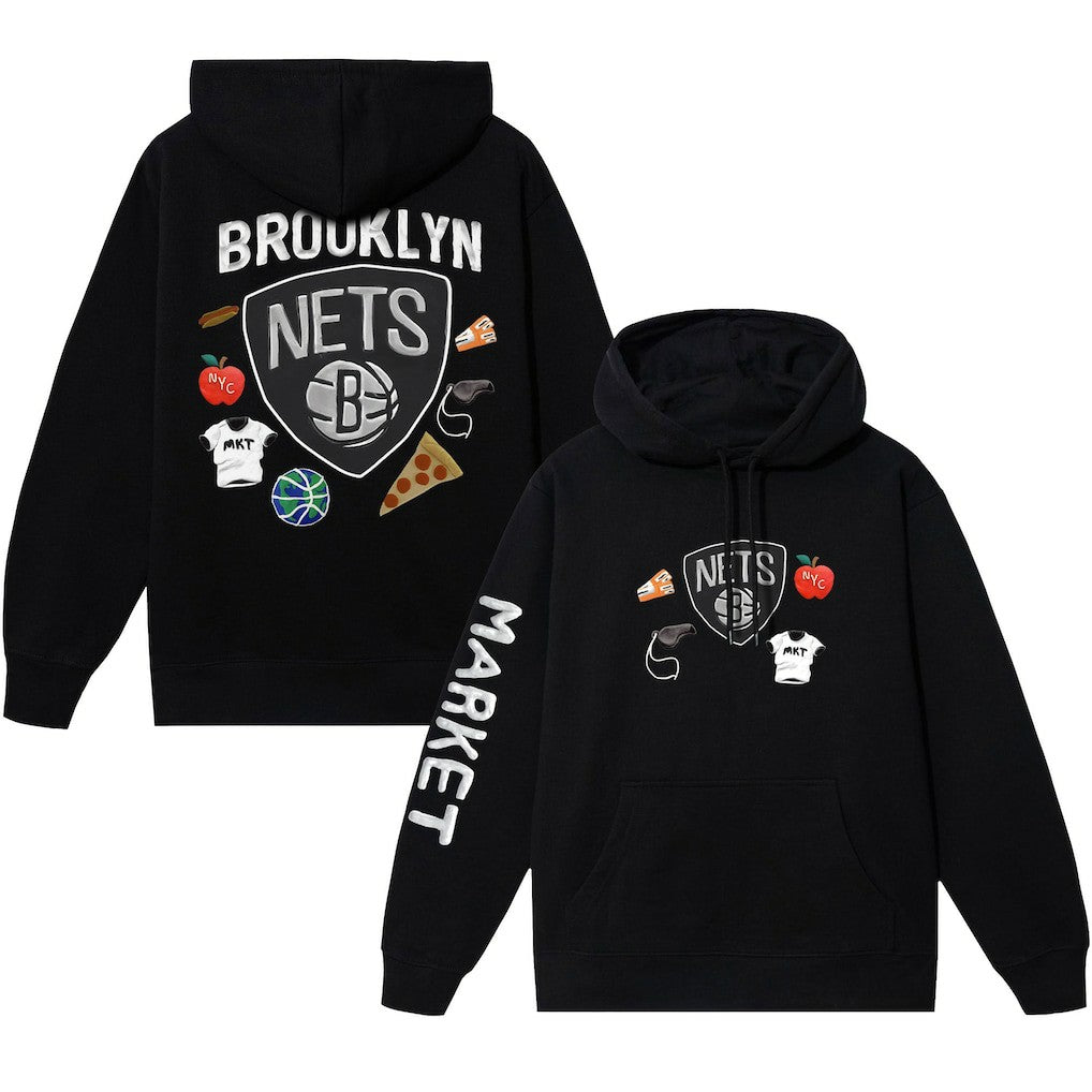 Brooklyn Nets NBA x MARKET Unisex Claymation Pullover Hoodie