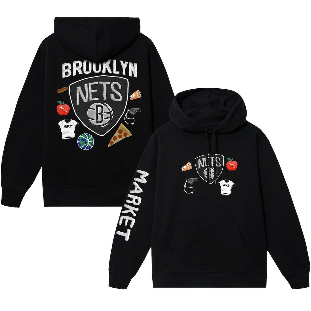Brooklyn Nets NBA x MARKET Unisex Claymation Pullover Hoodie