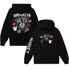 Brooklyn Nets NBA x MARKET Unisex Claymation Pullover Hoodie