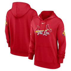 Red St. Louis Cardinals Nike Women's 2024 City Connect Authentic Collection Practice Performance Pullover Hoodie