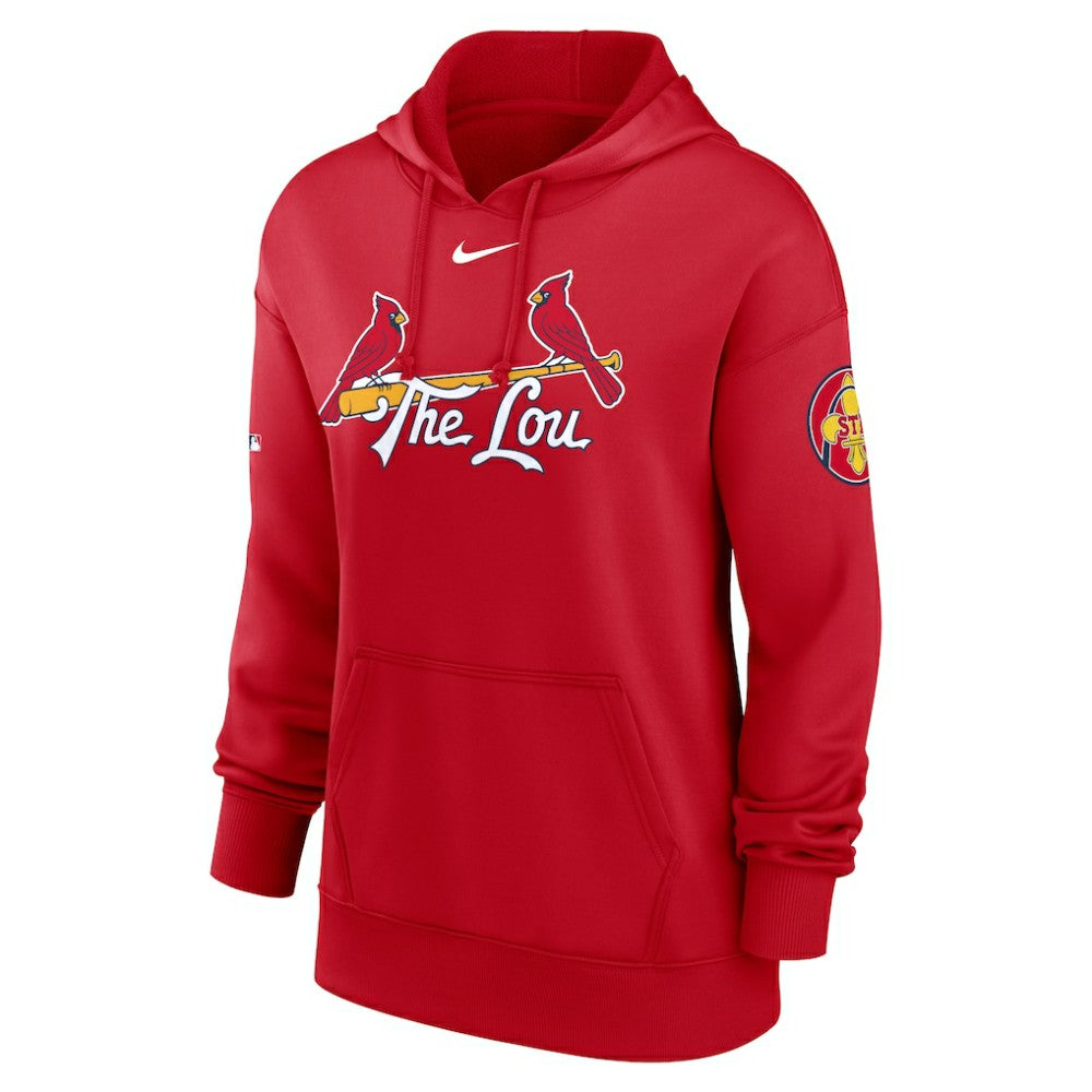 Red St. Louis Cardinals Nike Women's 2024 City Connect Authentic Collection Practice Performance Pullover Hoodie