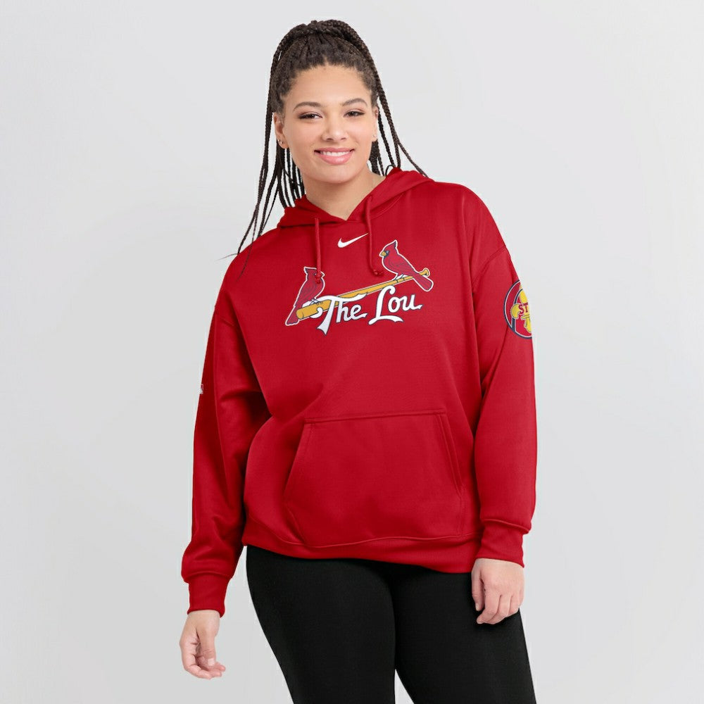 Red St. Louis Cardinals Nike Women's 2024 City Connect Authentic Collection Practice Performance Pullover Hoodie