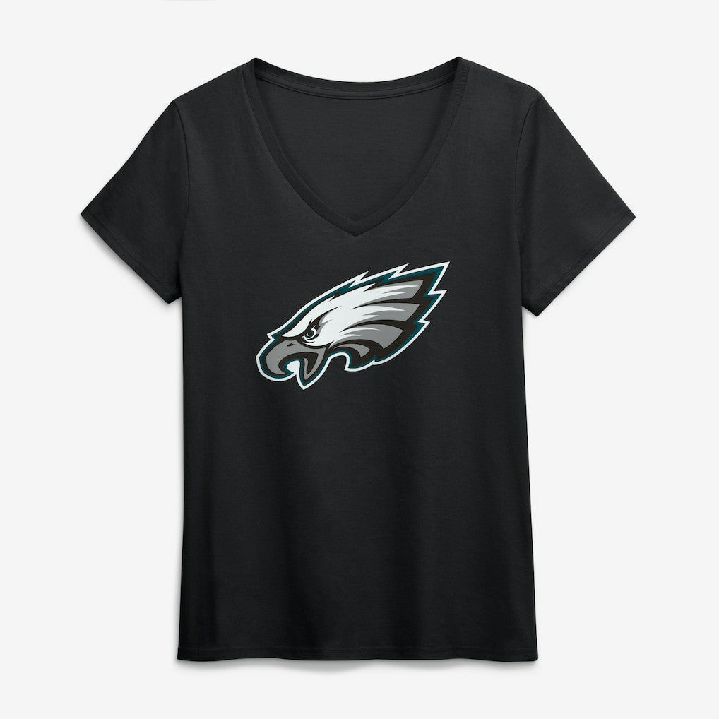 Logo Athletic Women's Primary Logo V-Neck T-Shirt - Philadelphia Eagles T-shirts
