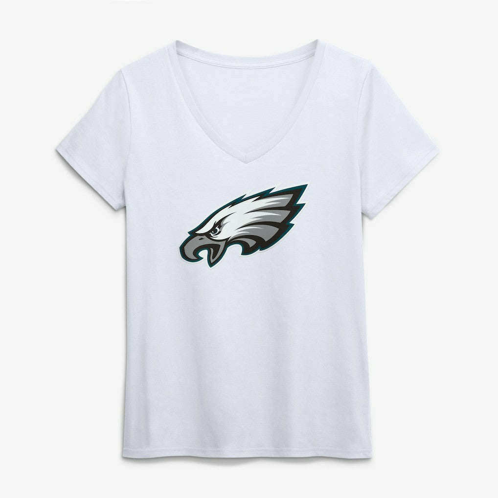 Logo Athletic Women's Primary Logo V-Neck T-Shirt - Philadelphia Eagles T-shirts