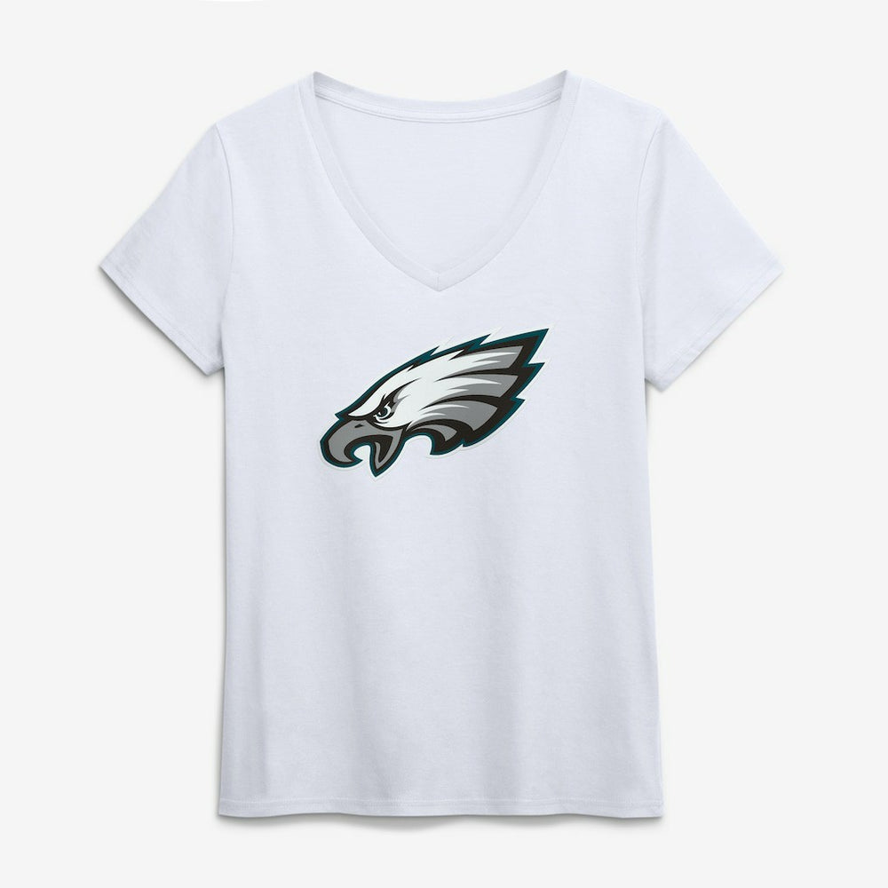 Logo Athletic Women's Primary Logo V-Neck T-Shirt - Philadelphia Eagles T-shirts