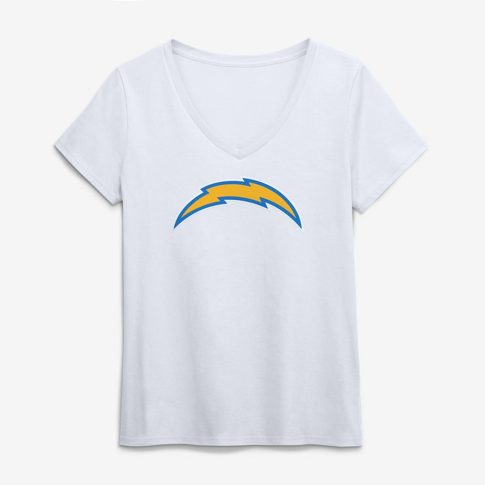 Logo Athletic Women's Primary Logo V-Neck T-Shirt - Los Angeles Chargers T-shirts